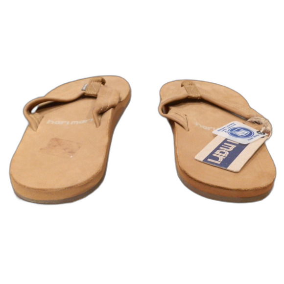 Hari Mari Tan/Olive Fields Flip Flop Shoes Men's Size 8 NWT READ FLAWS - Picture 3 of 4